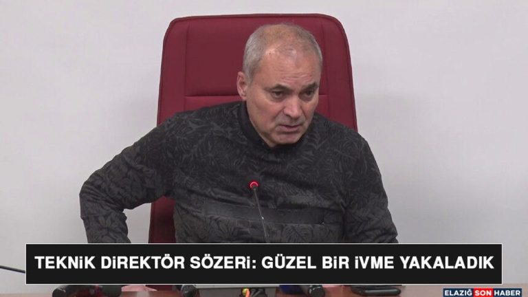 Teknik Direktör Sözeri: Güzel Bir İvme Yakaladık