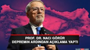 Prof. Dr. Naci Görür, Depremin Ardından Açıklama Yaptı