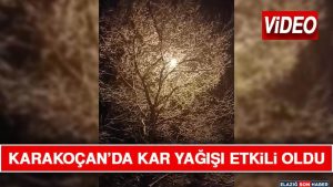 Karakoçan’da Kar Yağışı Etkili Oldu