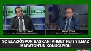 SÇ Elazığspor Başkanı Ahmet Feti Yılmaz Maraton’un Konuğuydu