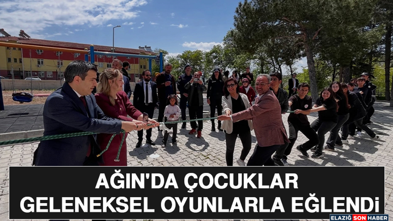 Ağın’da Çocuklar Geleneksel Oyunlarla Eğlendi