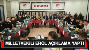 Milletvekili Erol Açıklama Yaptı