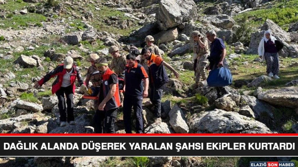Dağlık Alanda Düşerek Yaralan Şahsı Ekipler Kurtardı