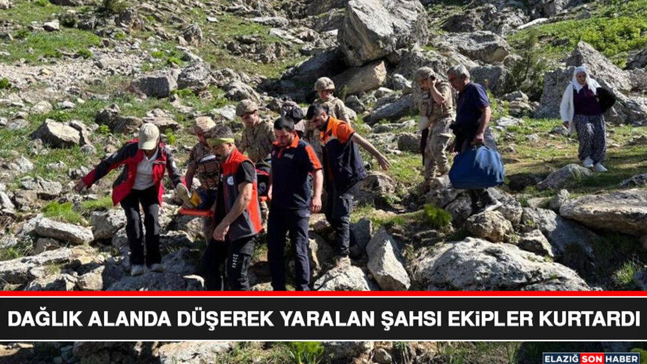 Dağlık Alanda Düşerek Yaralan Şahsı Ekipler Kurtardı